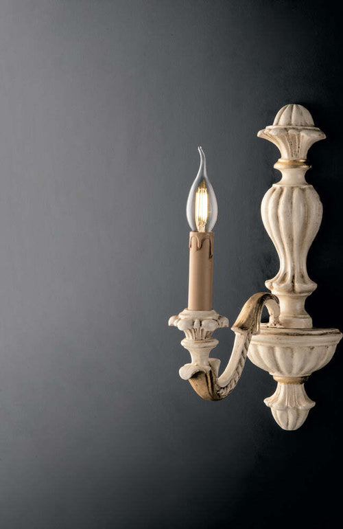 Applique-Shabby-Chic-Leonardo-Avorio-Oro-1-Luce-E14