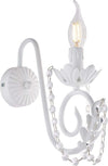 Applique-Shabby-Damasco-1-Luce-Ferro-Battuto-Bianco-E-Cristalli