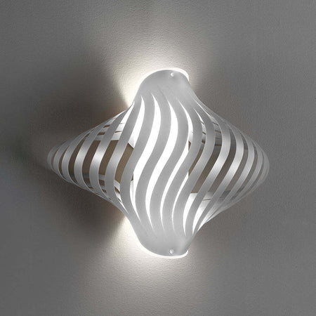 Applique-Shell-Helios-1-Luce-In-Polilux-Silver-Made-In-Italy