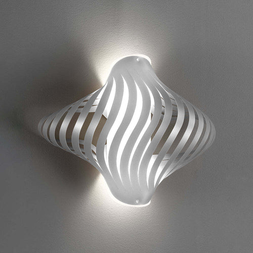 Applique-Shell-Helios-1-Luce-In-Polilux-Silver-Made-In-Italy