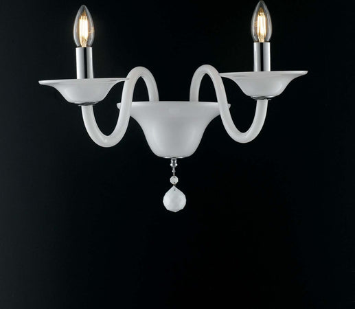 Applique Soffio Bianco 2Xe14 47X36X30Cm Illuminazione/Illuminazione per interni/Illuminazioni per pareti/Applique Led Mall Home - Napoli, Commerciovirtuoso.it