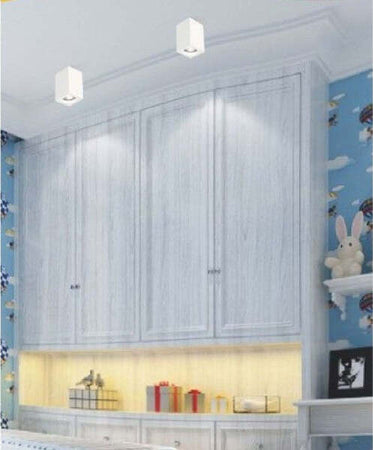 Applique-Soffitto-Portafaretto-In-Gesso-A-Cubo-Verniciabile-Attacco-Gu10-Gs-c14