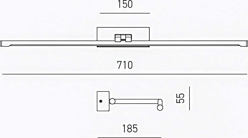 Applique-specchio-quadro-Gea-Luce-MAGIS-GAP460C-IP20-3000°K-656Lm-lampada-parete-moderna
