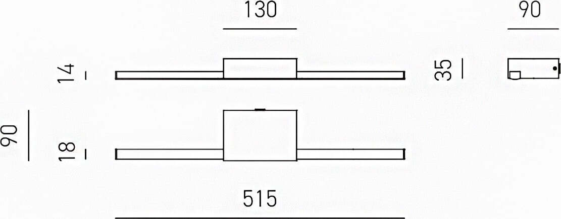 Applique-specchio-quadro-Gea-Luce-ONE-GAP491C-LED-IP44-lampada-parete-moderna