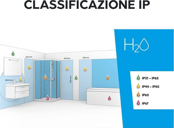 Applique-specchio-quadro-Gea-Luce-ONE-GAP491C-LED-IP44-lampada-parete-moderna
