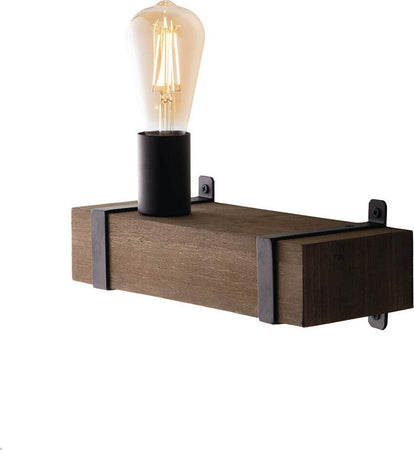 Applique Texas Nero 1Xe27 30X11X12,5Cm Illuminazione/Illuminazione per interni/Illuminazioni per pareti/Applique Led Mall Home - Napoli, Commerciovirtuoso.it