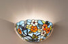 Applique-Tiffany-In-Vetro-Decorato-Multicolor-H.17-Cm