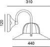 Applique-Toscot-ASIAGO-1131-25-LED-E27-lampada-parete-classica-rustica-artigianale-interno