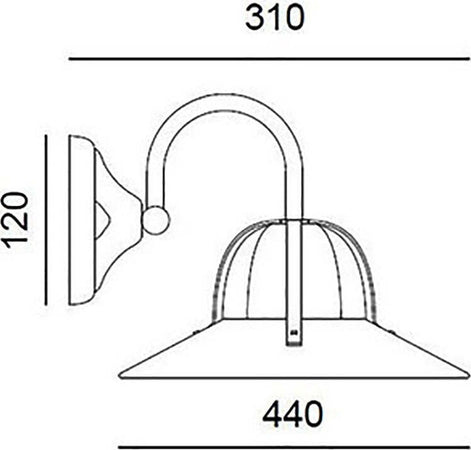 Applique-Toscot-ASIAGO-1131-25-LED-E27-lampada-parete-classica-rustica-artigianale-interno