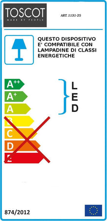 Applique-Toscot-ASIAGO-1131-25-LED-E27-lampada-parete-classica-rustica-artigianale-interno