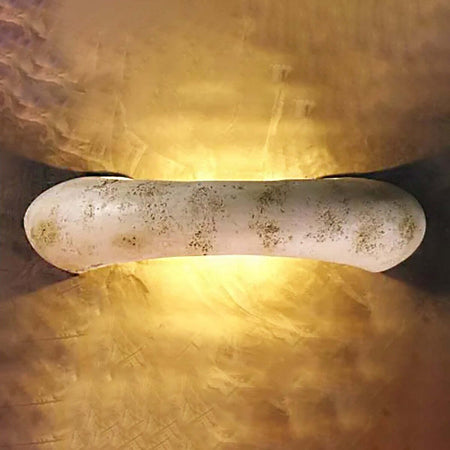 Applique-Toscot-CARRARA-1110-1-LED-R7S-LED-maiolica-terracotta-artigianale-lampada-parete-biemissione-interno