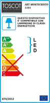 Applique-Toscot-MONTECRISTO-1101-GU10-LED-IP20-maiolica-toscana-terracotta-lampada-parete-biemissione-interno