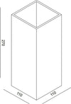 Applique-Toscot-MONTECRISTO-1101-GU10-LED-IP20-maiolica-toscana-terracotta-lampada-parete-biemissione-interno