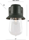 Applique-Toscot-NOVECENTO-930-95-IP44-E27-LED-maiolica-toscana-lampada-parete-artigianale-rustica