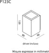 Applique-Toscot-SMITH-P123C-95°-LED-3.5W-3000°K-IP65-lampada-parete-biemissione-rustica-esterni
