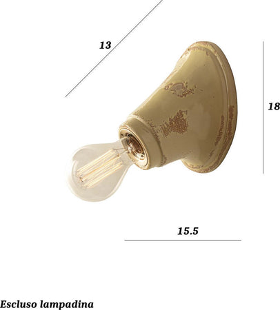 Applique-Toscot-TORINO-833-98-E27-LED-maiolica-toscana-lampada-parete-artigianale-rustica-terracotta