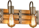 Applique-Trio-Lighting-KHAN-AP2-E27-LED-legno-lampada-parete-classica-rustica-vintage-multiluce-interno