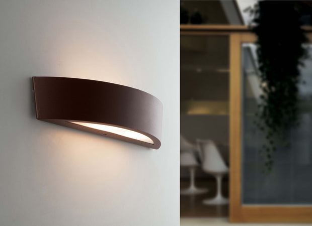 Applique Tucson Bronzo 2Xe14 Ip44 36X9,6X7,5Cm Illuminazione/Illuminazione per interni/Illuminazioni per pareti/Applique Led Mall Home - Napoli, Commerciovirtuoso.it