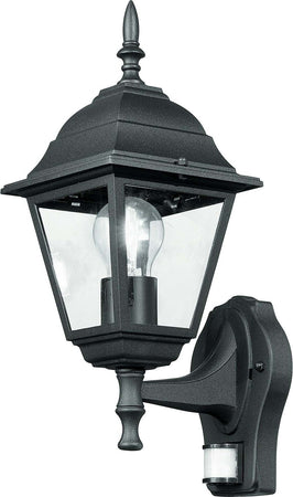 Applique Up Roma Nera 1Xe27 Ip44 Con Sensore 19,5X39X14,6Cm Illuminazione/Illuminazione per esterni/Lampade da parete Led Mall Home - Napoli, Commerciovirtuoso.it