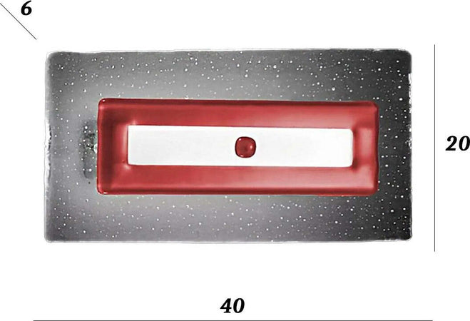 Applique-vetro-rosso-Familamp-COOPER-351-AP-3650LM-LED-integrato-lampada-parete-moderna-artigianale