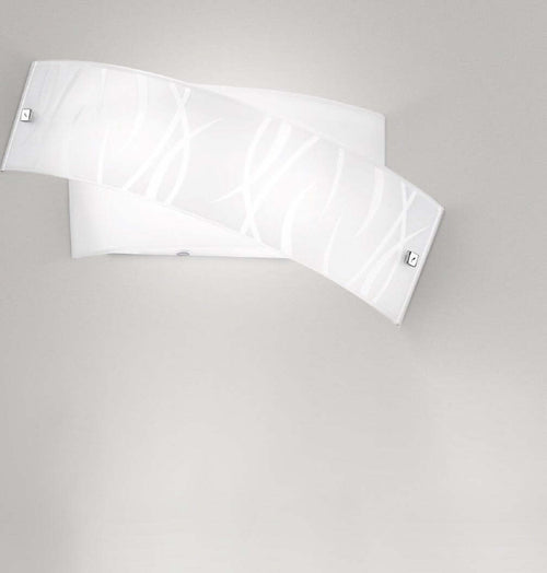 Applique-vetro-serigrafato-Gea-Luce-AGNESE-AP-LED-lampada-parete-piccola-bianco-moderna-interno-E14