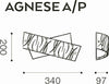 Applique-vetro-serigrafato-Gea-Luce-AGNESE-AP-LED-lampada-parete-piccola-bianco-moderna-interno-E14