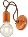 Applique-Vintage-Ceramica-Arancio-Con-Filamento-1-Luce-E27