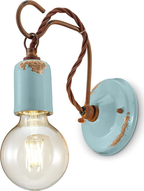 Applique-Vintage-Ceramica-Azzurra-Con-Filamento-1-Luce-E27