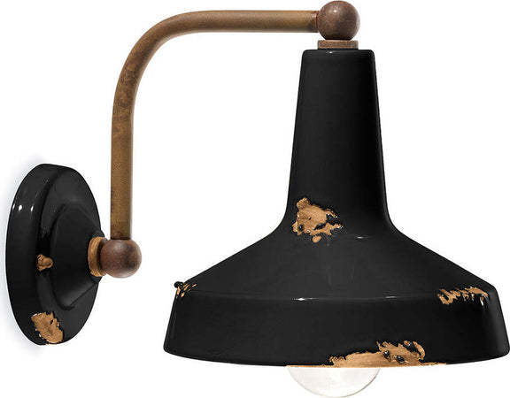 Applique-Vintage-Ceramica-Nera-Curva-1-Luce-E27