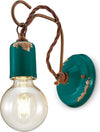 Applique-Vintage-Ceramica-Verde-Con-Filamento-1-Luce-E27
