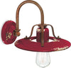 Applique-Vintage-Country-Ferro-E-Ceramica-Bordeaux-1-Luce-E27-25Cm
