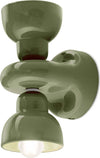 Applique-Vintage-Decò-Berimbau-Ceramica-Verde-Salvia-2-Luci-E14