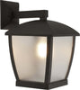 Applique-Vintage-Seattle-Alluminio-Nero-Policarbonato-Trasparente-1-Luce-E27
