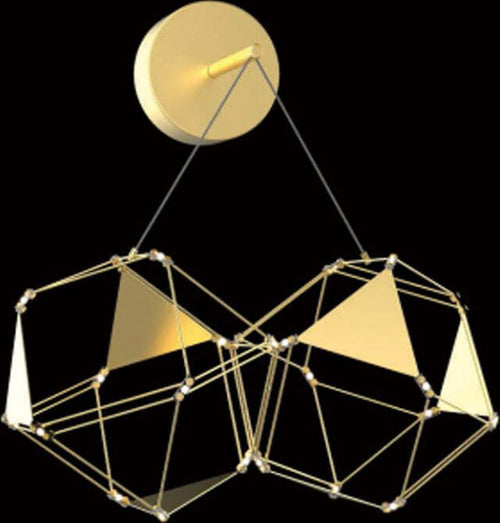 Appliques---Lampade-Da-Parete-Moderno-Lucciola-Pro-Metallo-Oro-Led-9,6W