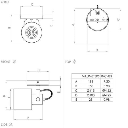 Applique/Spot-Moderna-Sud-1-Luce-Acciaio-Oro-E-Bianco