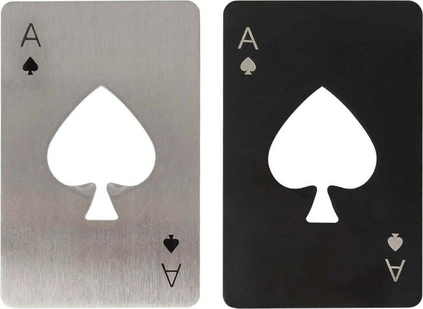 Apribottiglie in Acciaio Inossidabile Carta Da Poker Asso Di Picche 4.9 X 8.5 Cm Apribottiglie per Birra Tascabile Casa e cucina/Utensili da cucina/Accessori vino e bar/Apribottiglie MesmerizeD - Porto Sant’Elpidio, Commerciovirtuoso.it