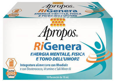 Apropos Rigenera Energia Mentale E Tono Dell'umore 10 Flaconcini+ Apropos Pappa Reale Everyday Energia Fisica 10 Flaconcini Desa Pharma Srl