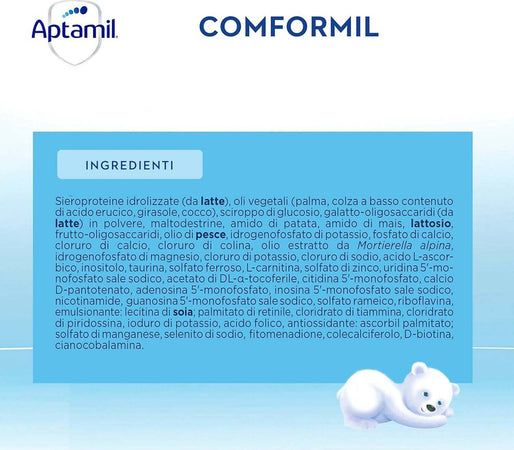 Aptamil conformil - latte a fini medici speciali in polvere indicato per la gestione dietetica di coliche e stipsi dei neonati - confezione da 600 grammi (2 buste da 300g) - commercioVirtuoso.it Aptamil conformil - latte a fini medici speciali in polvere indicato per la gestione dietetica di coliche e stipsi dei neonati - confezione da 600 grammi (2 buste da 300g) - commercioVirtuoso.it