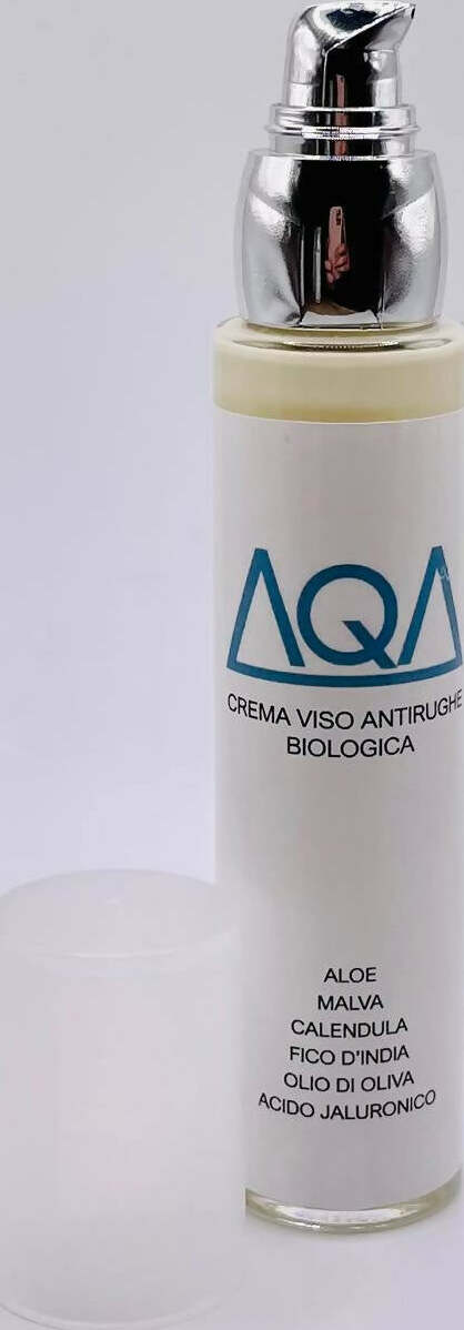 Aqa-crema-viso-biologica-50-ml-antirughe,-all'estratto-di-fico-d'india,-aloe-vera-ed-acido-ialuronico.