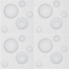 €0,79 Pannello in fibra naturale a parete 3D, rivestimento di lusso 3D 30X30cm BIANCO verniciabile BOLLE Eternal Parquet
