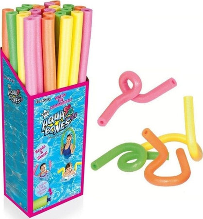 Aqua-Bones-Tubi-Sagomabili-In-Schiuma-Divertimento-Ginnastica-In-Piscina-32108
