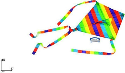 Aquilone In Nylon Multicolore Righe Gioco Divertimento Bambini Estate 57 X 46 Cm Giocattoli e infanzia > Giocattoli e Modellismo > Giochi per Bambini Trade Shop italia - Napoli, Commerciovirtuoso.it