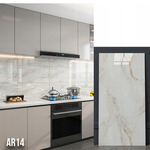 Pannelli in PVC Autoadesivi Effetto Marmo/Granito 60x30xcm Lussuosi, isolanti, idrorepellenti, ignifughi - Eternal Parquet