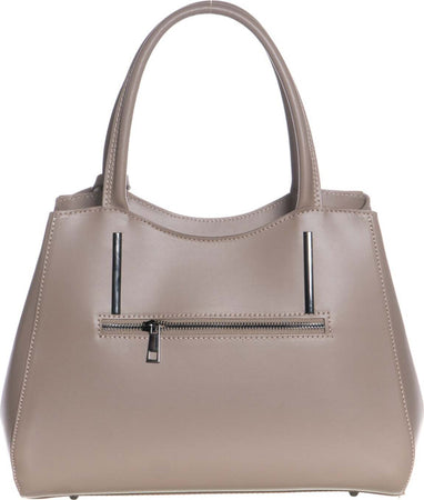 Aragona---Borsa-da-Donna-Beige-In-Vera-Pelle