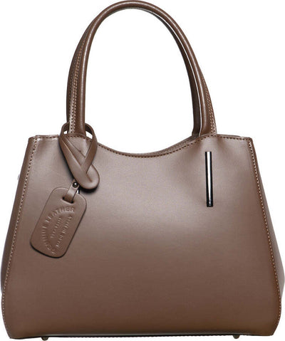 Aragona---Borsa-da-Donna-Marrone-In-Vera-Pelle