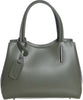 Aragona---Borsa-da-Donna-Verde-In-Vera-Pelle