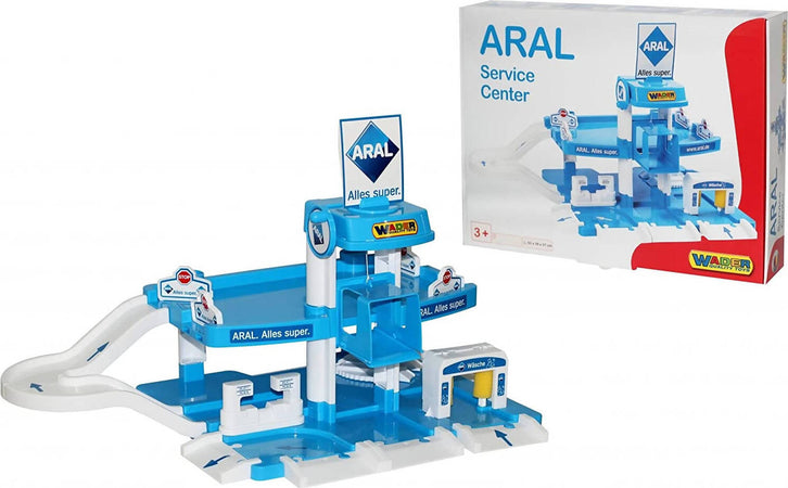 Aral Park Garage Giocattolo 2 Livelli con Veicoli e Stazione Lavaggio Garage Set da Gioco +3A Polesie Giocattoli Casa e cucina/Arredamento/Cameretta ragazzi/Borse e reti per giocattoli Liquidator Italia - Nicosia, Commerciovirtuoso.it