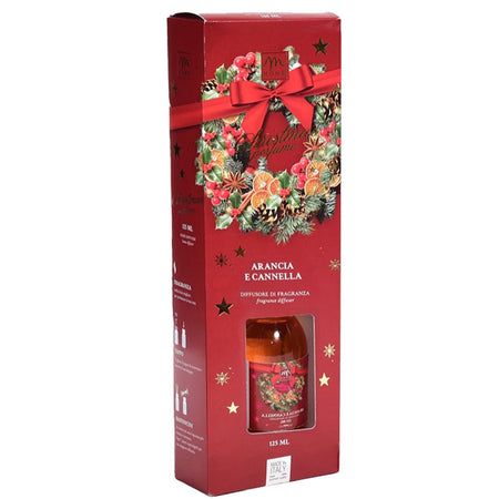 Profumo in bottiglia diffusore di essenza "Linea Ghirlanda" con bacchette da 125 mL