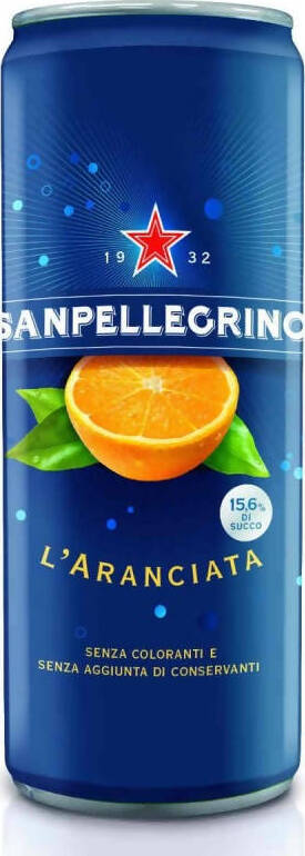 Aranciata San Pellegrino in lattina da 33 cl Lattine San Pellegrino Aranciata solo arance italiane Alimentari e cura della casa/Caffè tè e bevande/Bevande gassate/Limonata frizzante Non solo alimenti - Albano Laziale, Commerciovirtuoso.it