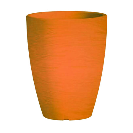 Vaso Cromia Adone rotondo decorazione in resina "Made in Italy" da h 38 cm